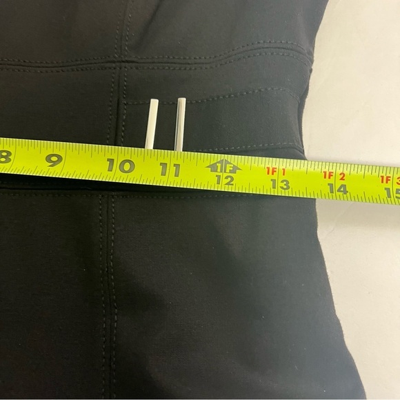 White House Black Market Womens Black Dress Sz 2 Silver Hardware 17” Back Zipper - Picture 9 of 12